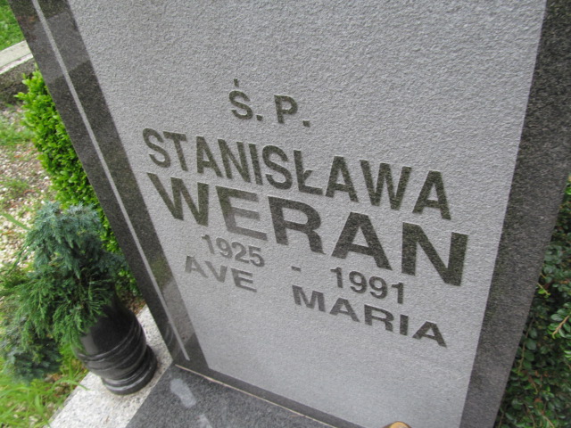 Stanisława Weran 1925 Lubawka - Grobonet - Wyszukiwarka osób pochowanych