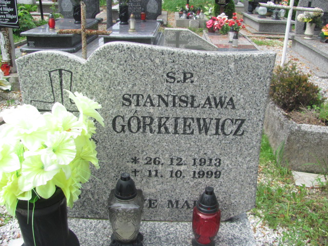 Stanisława Górkiewicz 1913 Lubawka - Grobonet - Wyszukiwarka osób pochowanych