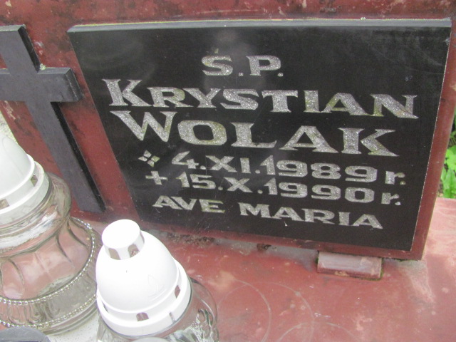 Krystian Wolak 1989 Lubawka - Grobonet - Wyszukiwarka osób pochowanych