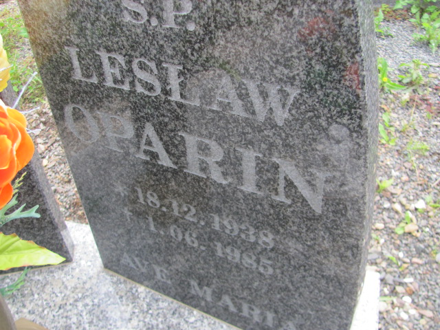 Lesław Oparin 1938 Lubawka - Grobonet - Wyszukiwarka osób pochowanych