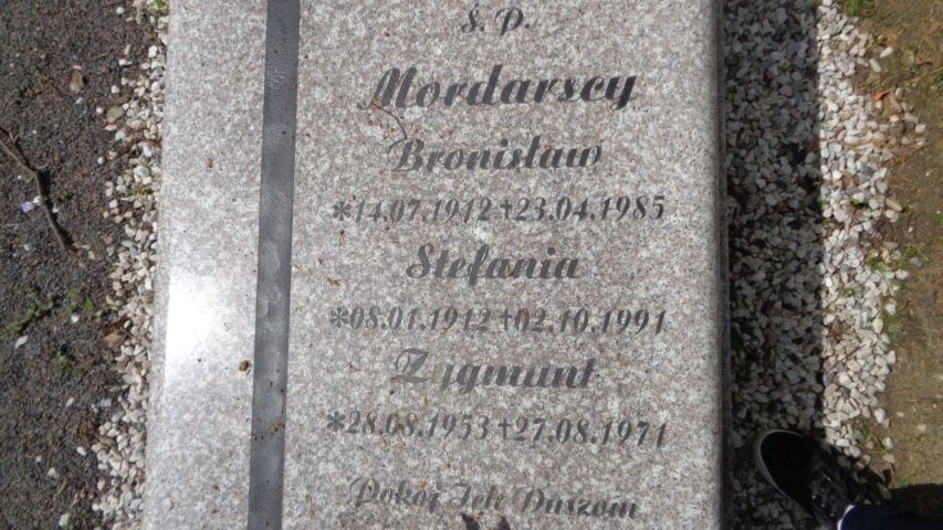 Grób Stefania Mordarska