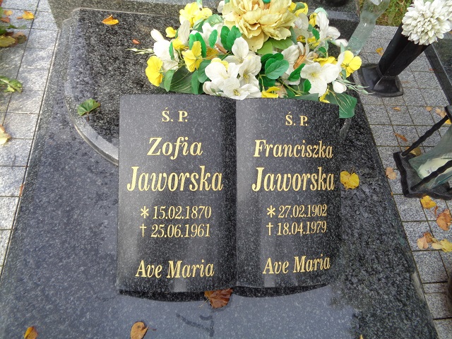 Grób Franciszka Jaworska