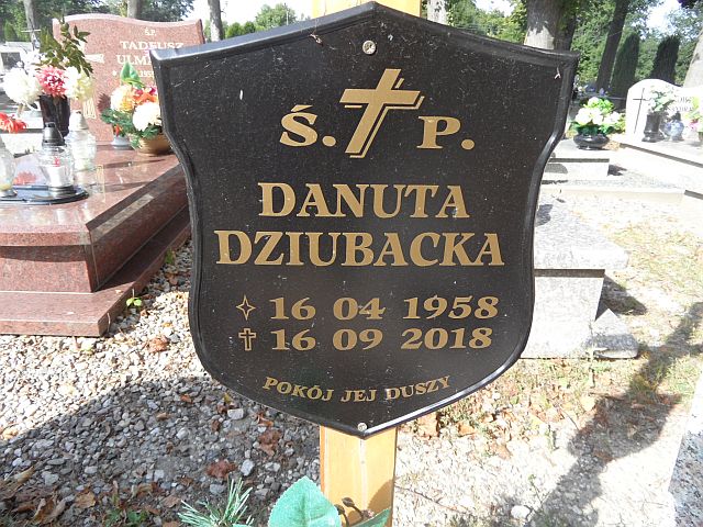 Grób Danuta Dziubacka