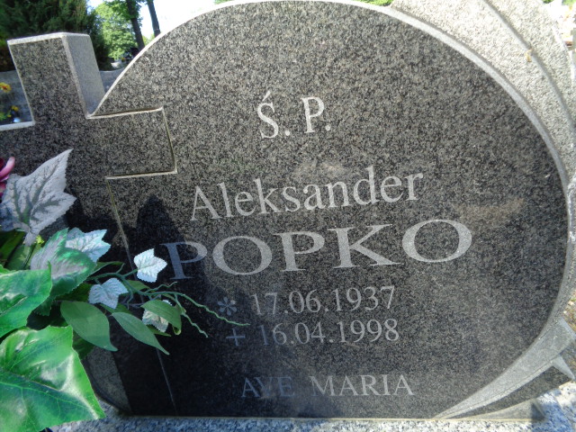 Grób Aleksander Popko