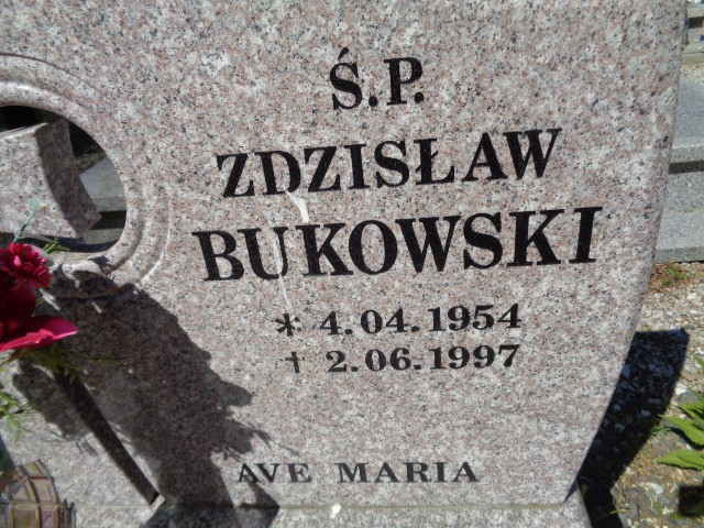 Grób Zdzisław Bukowski