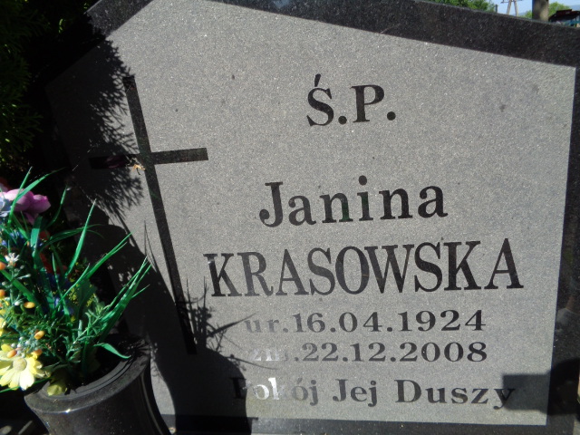 Grób Janina Krasowska