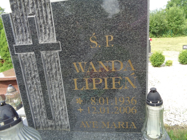 Grób Wanda Lipień